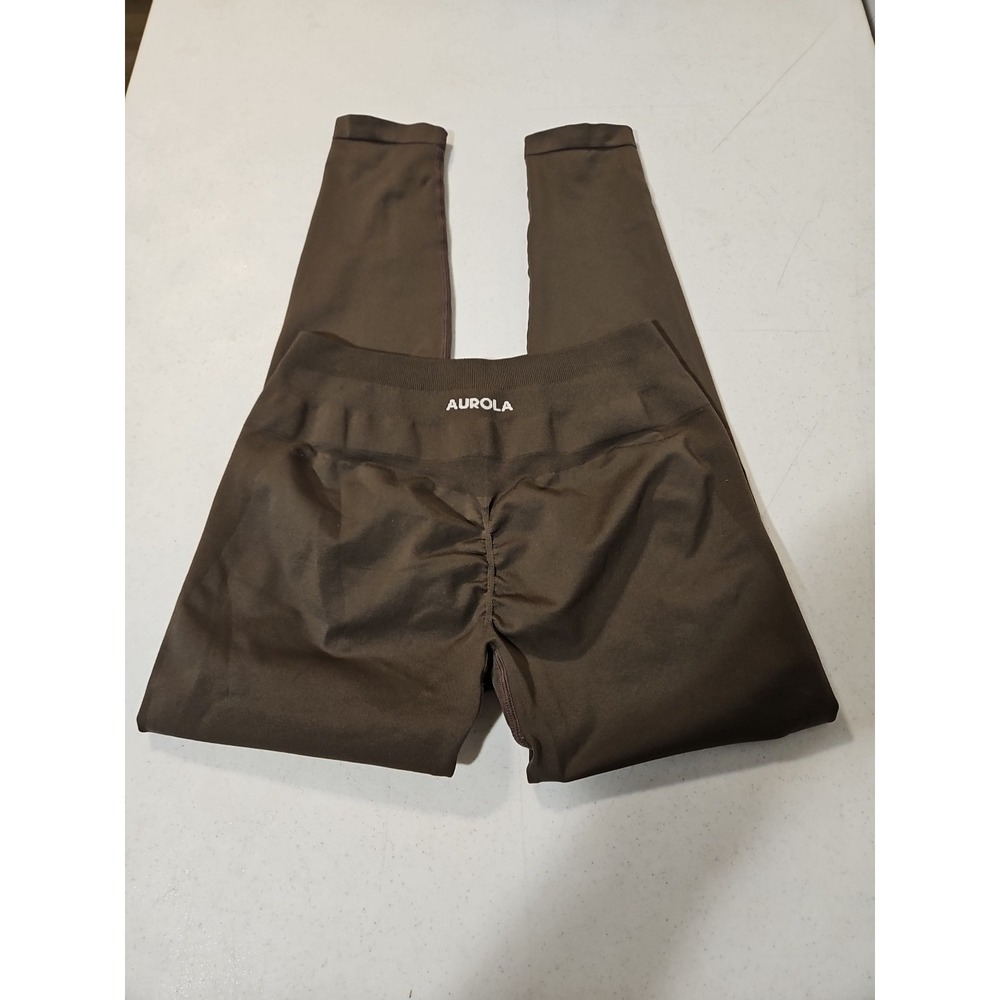 Aurola Women's Dream Seamless Leggings In Java Coffee Medium Ex Condition (1500